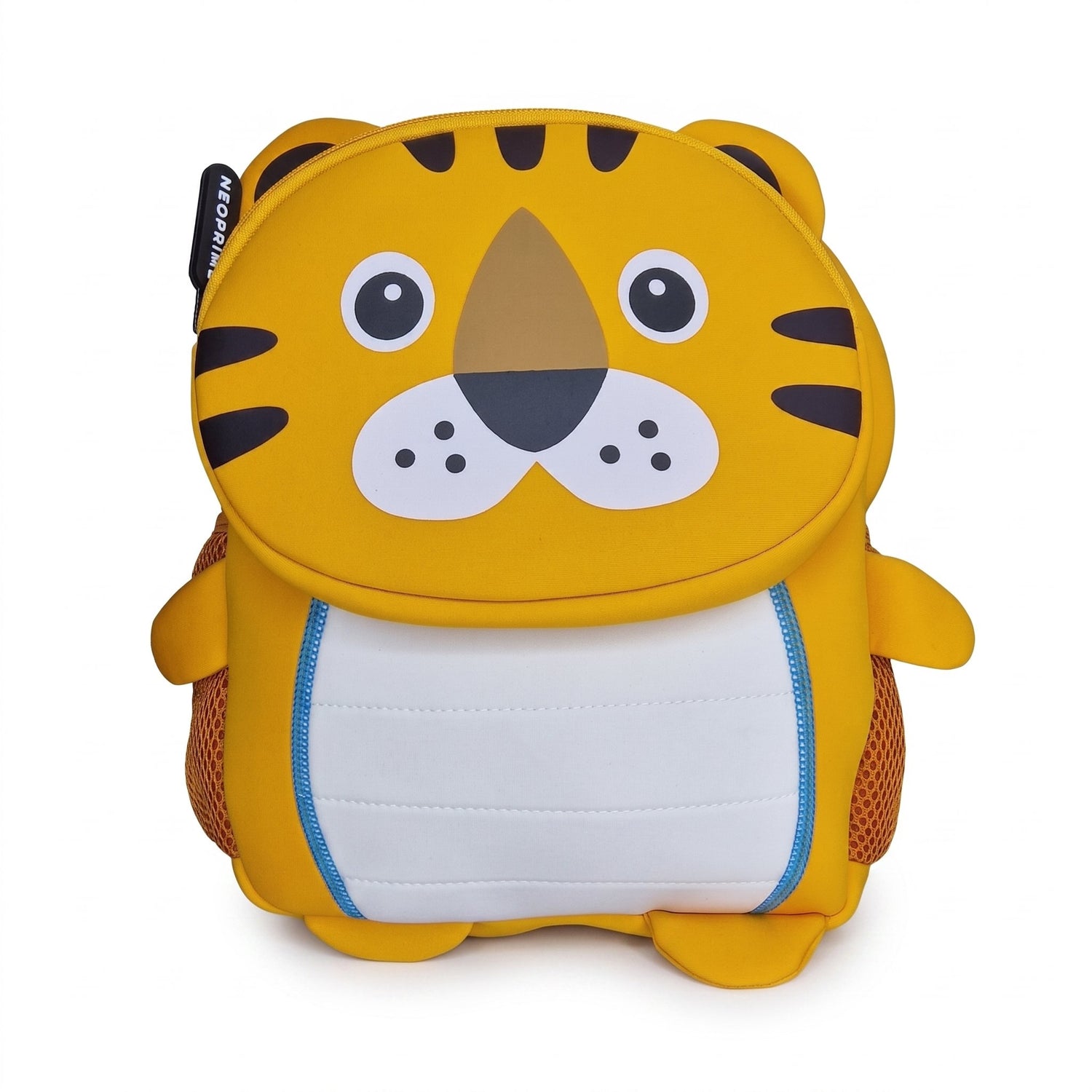 Mochila de neopreno Neoprime diseño tigre para niños, diseño frontal